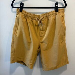 Right of Way ROW Drawstring Shorts Khaki Brown Men Large Casual Activewear Gym